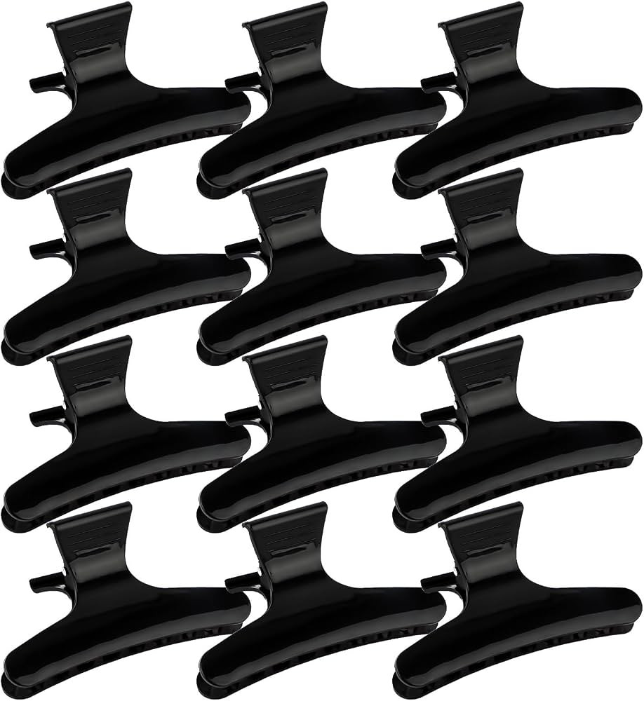 Ondder Hair Clips for Styling Sectioning Black Butterfly Hair Clips Clamps Claws Pro Salon Hair C... | Amazon (US)