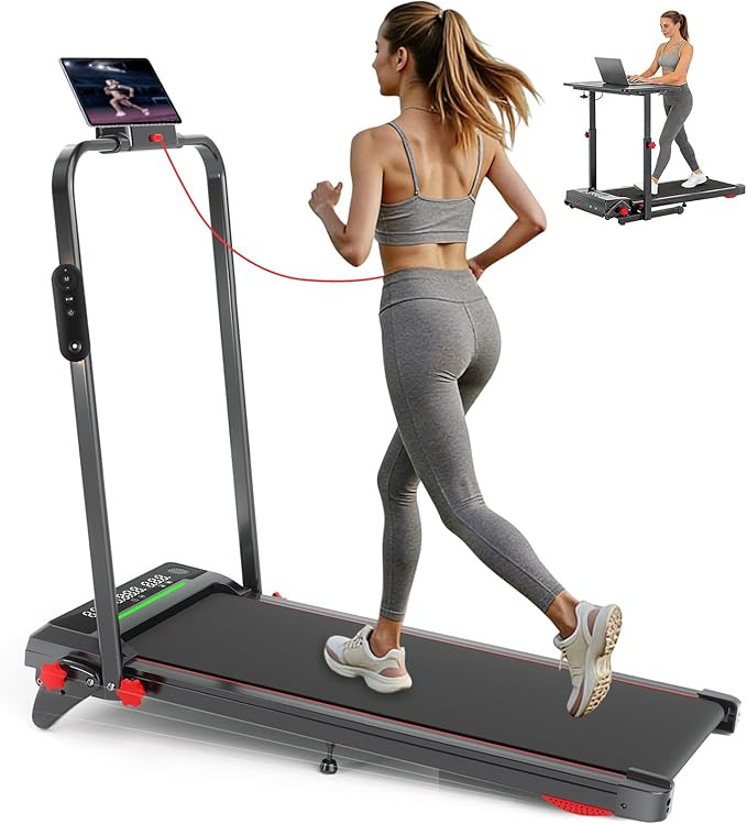 Walking Pad with Handle Bar and Incline, 3 in 1 Under Desk Treadmill with Hiking Mode, 2.5HP Low ... | Amazon (US)