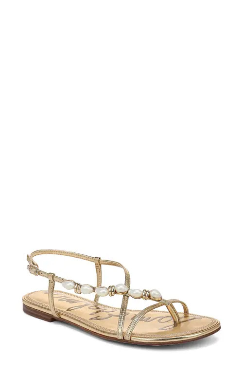 Sam Edelman Calla 2 Sandal in Amber Gold at Nordstrom, Size 6 | Nordstrom