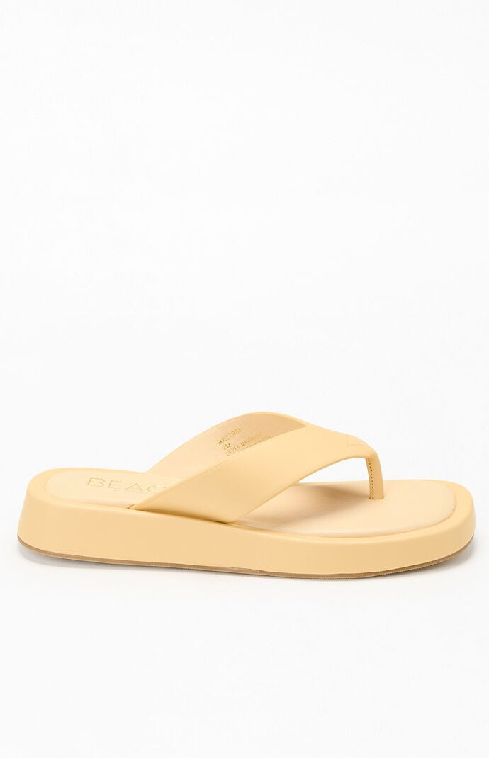Matisse Mallorca Platform Sandals in Yellow - Size 10 | PacSun