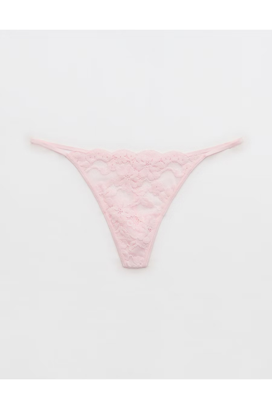 Show Off Chenille String Thong Underwear Women's Ballet Pink XXS | American Eagle Outfitters (US & CA)
