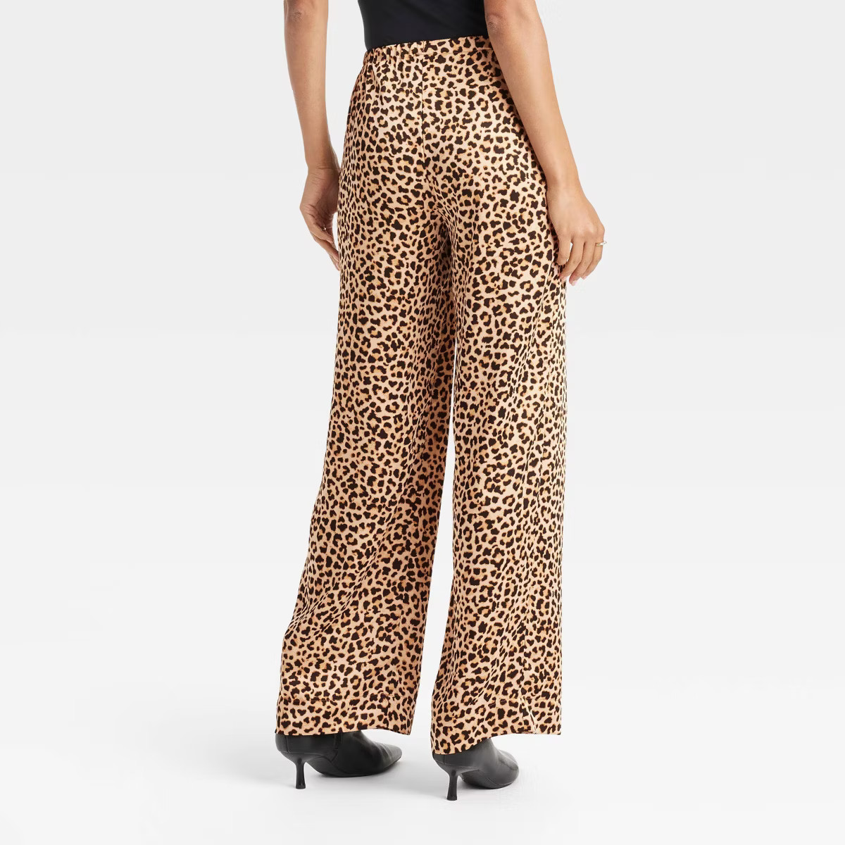 Women's Mid-Rise Straight Leg Satin Pull-On Pants - A New Day™ | Target