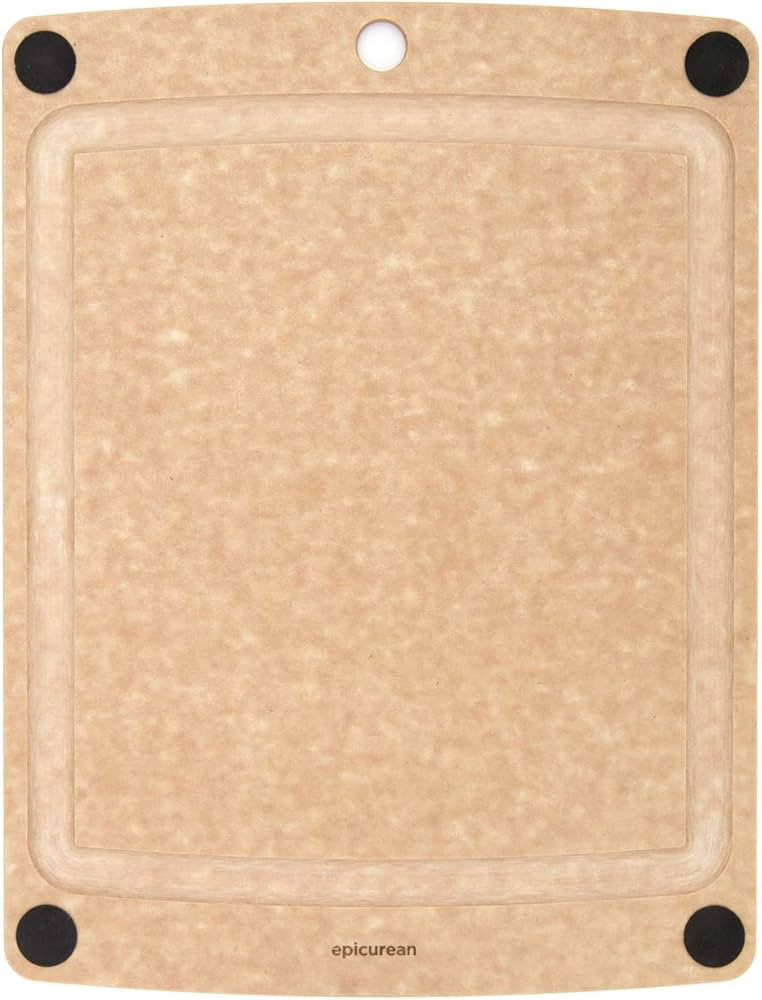 Epicurean All-In-One Cutting Board with Non-Slip Feet and Juice Groove, 14.5" × 11.25", Natural/... | Amazon (US)