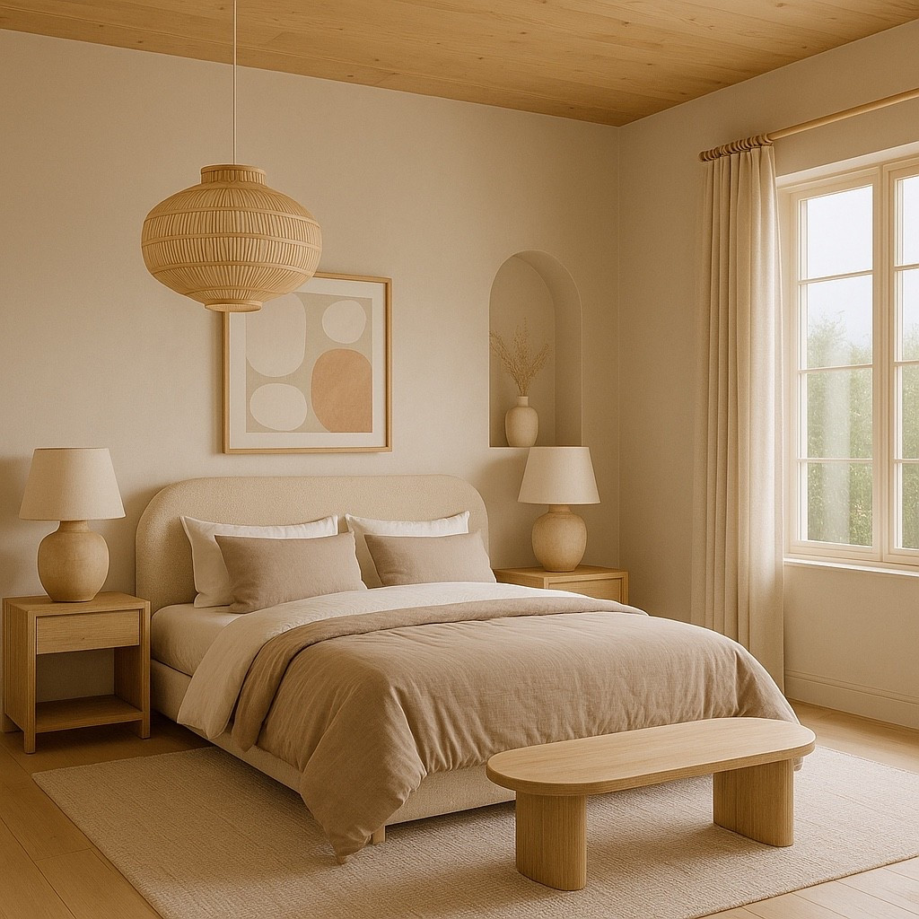 Soft, warm, organic modern bedroom vibes — textured bedding, natural wood accents, sculptural lighting, and calm neutral tones.
This serene aesthetic creates a spa-like atmosphere at home and looks straight out of a luxury interior magazine.
Shop the full look below: bedding, nightstands, lighting, artwork & decor 🤍✨
#organicmodern #neutralbedroom #modernbedroomdecor #cozyhomeaesthetic #lightwoodinterior #minimalistbedroom #neutralhomedecor #bedroominspiration #homedesignideas #warmneutrals