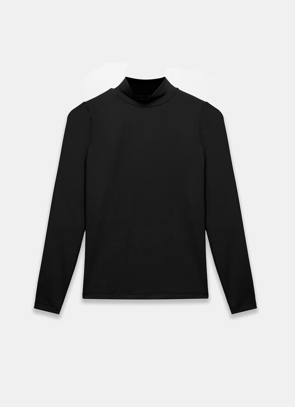 Burgundy High Neck Basic Top | Mint Velvet