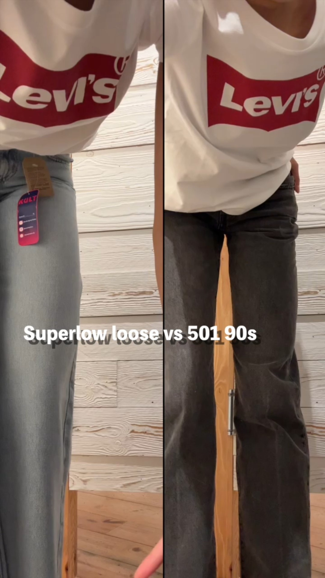 How the Levi‘s superlow loose and the Levi‘s 501 90s look on 🫶🏽 which model do you prefer? For reference I‘m 180cm and wearing a size 25/32 in both Jeans 🤍

#LTKTall #LTKootd