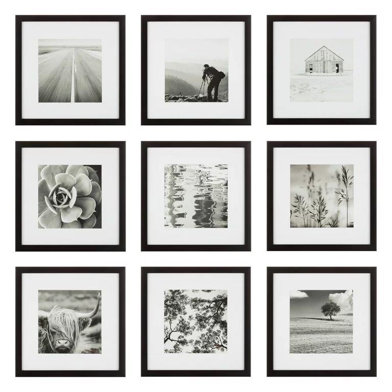 Instapoints 8 x 8 Black Gallery Wall Frame 9 Count | Walmart (US)