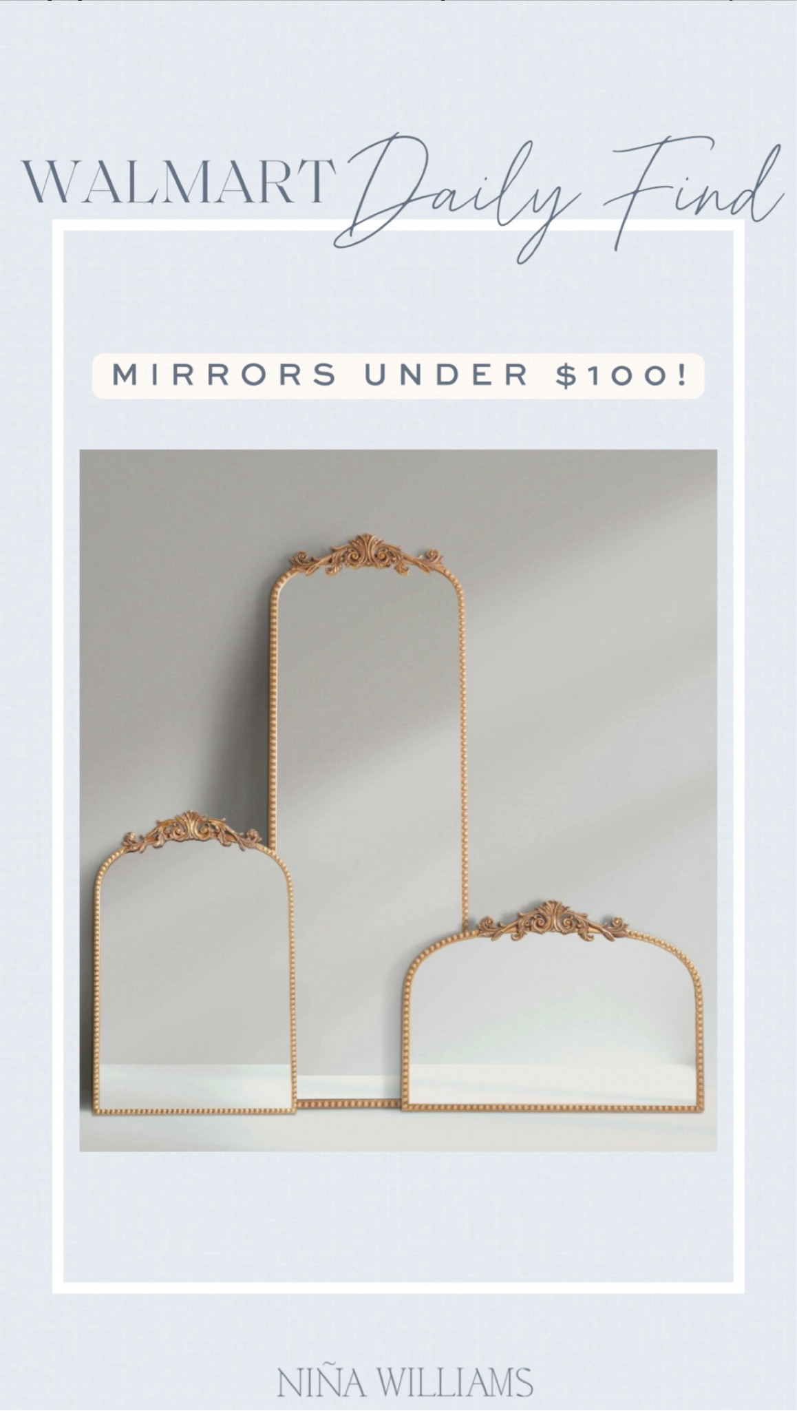 Gold vintage mirrors from Walmart under $100 - Walmart home decor - walmart home finds - anthro mirror dupe 

#LTKFindsUnder100 #LTKSaleAlert #LTKHome