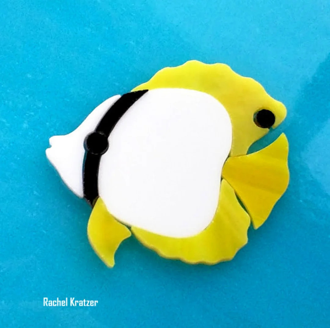 Precut Stained Glass Kit BUTTERFLY FISH Art Coral Reef Tropical Seascape Mosaic Inlay Coastal Bea... | Etsy (US)