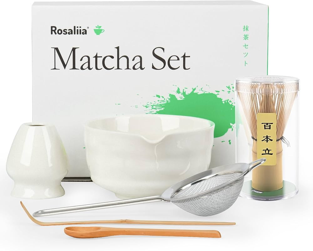 Rosaliia Matcha-Schneebesen-Set – Japanisches Matcha-Tee-Set für den Haushalt für Teeliebhabe... | Amazon (DE)