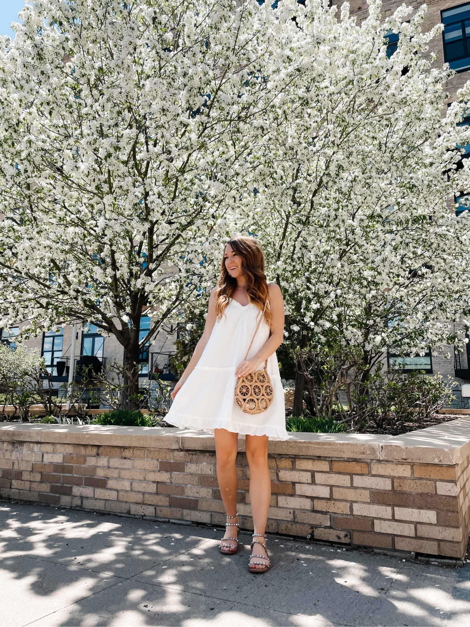black mini dress for graduation Strapless Short Graduation Dress with Faux Pockets White / Large