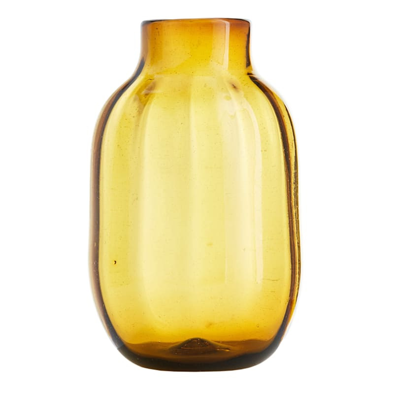 Amber Glass Vase, 10" | At Home
