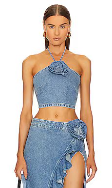 Lovers and Friends Rosalie Halter Top in Rose Bowl from Revolve.com | Revolve Clothing (Global)