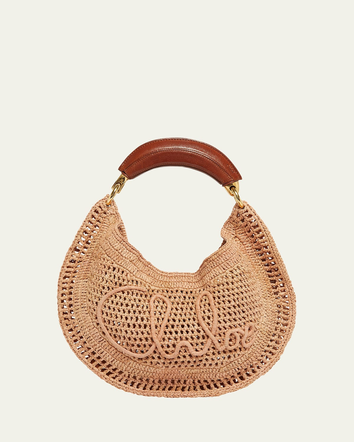 Summer Banana Top-Handle Bag in Crochet Fabric | Bergdorf Goodman