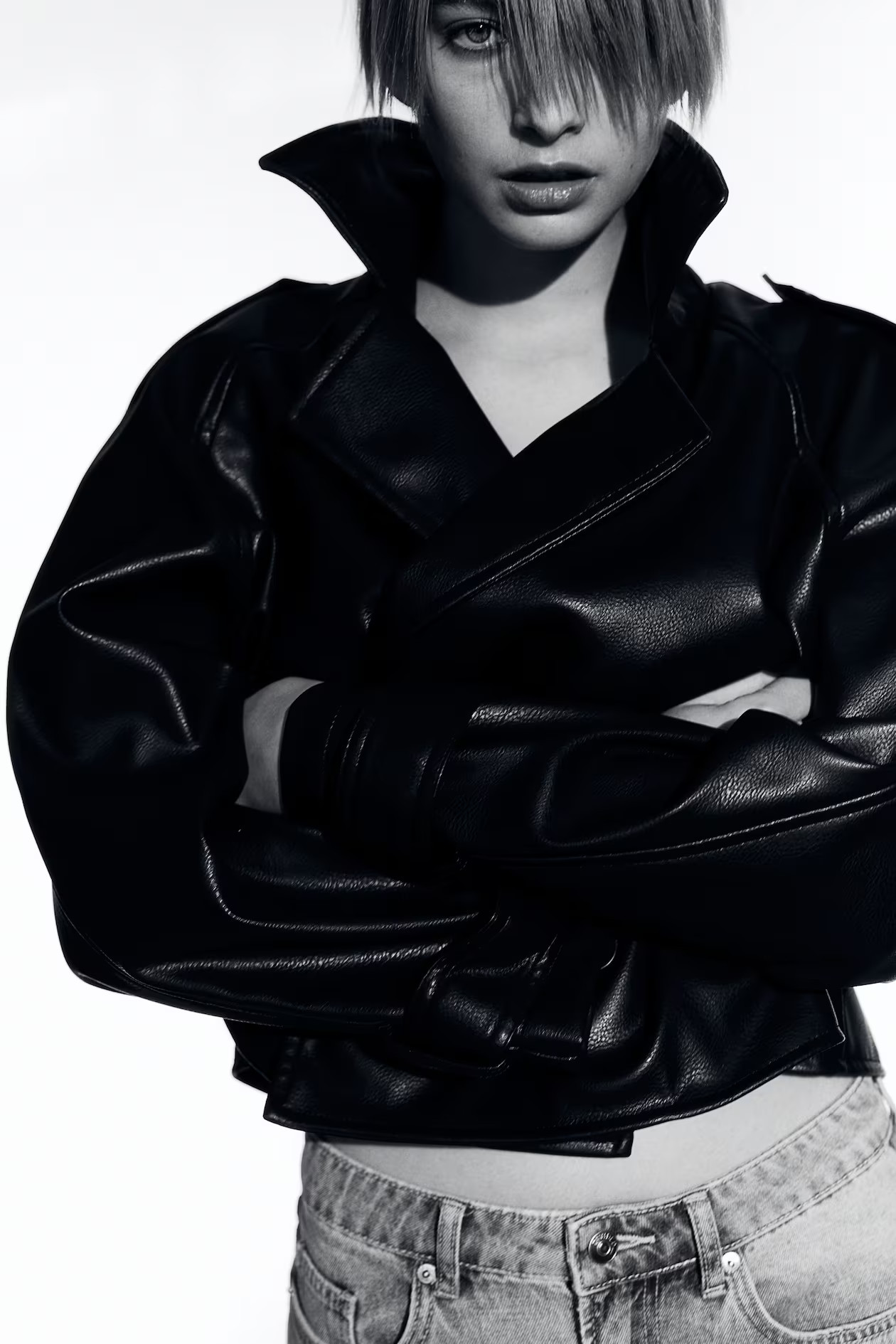 Double-breasted Coated Jacket - Black - Ladies | H&M US | H&M (US + CA)