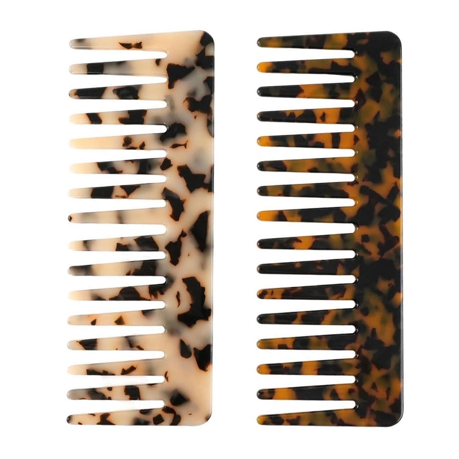 Large Hair Detangling Comb - Wide Tooth Comb Cellulose Detangler Combs for Women Thick Curly Wavy... | Amazon (US)