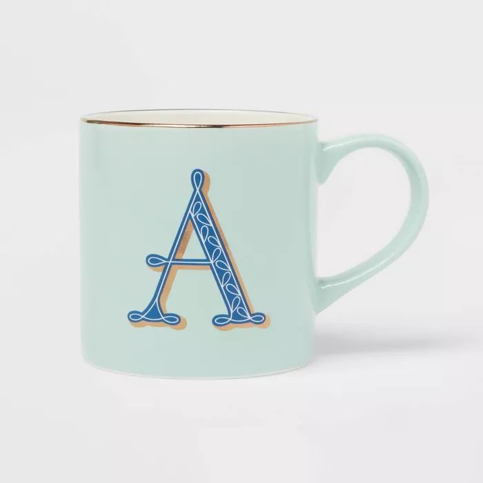 16oz Stoneware Monogram Mug - Opalhouse™ | Target