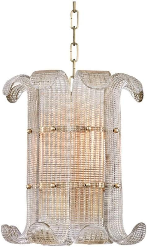 Hudson Valley Lighting 2904-AGB Brasher - Four Light Chandelier, Aged Brass Finish | Amazon (US)