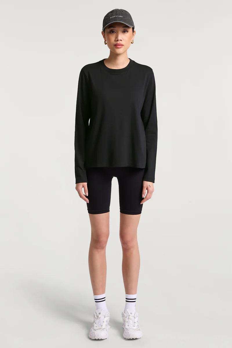 PARKER Long Sleeve Top Black | 4TH ARQ | 4tharq 