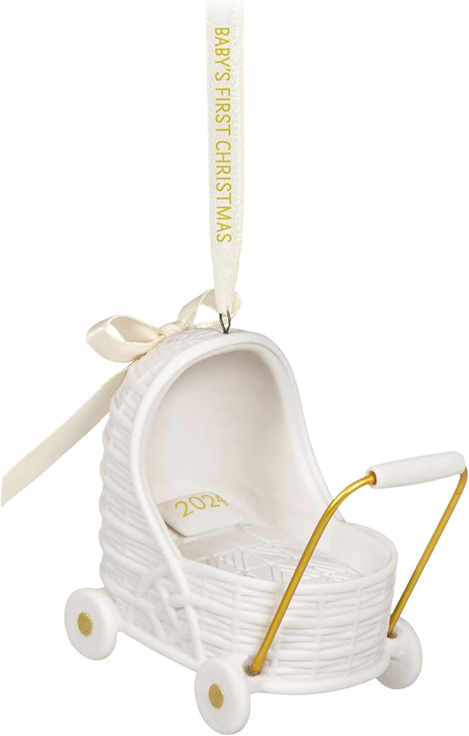 Hallmark Keepsake Christmas Ornament 2024, Baby's First Christmas Pram, Porcelain, Baby Gift | Amazon (US)