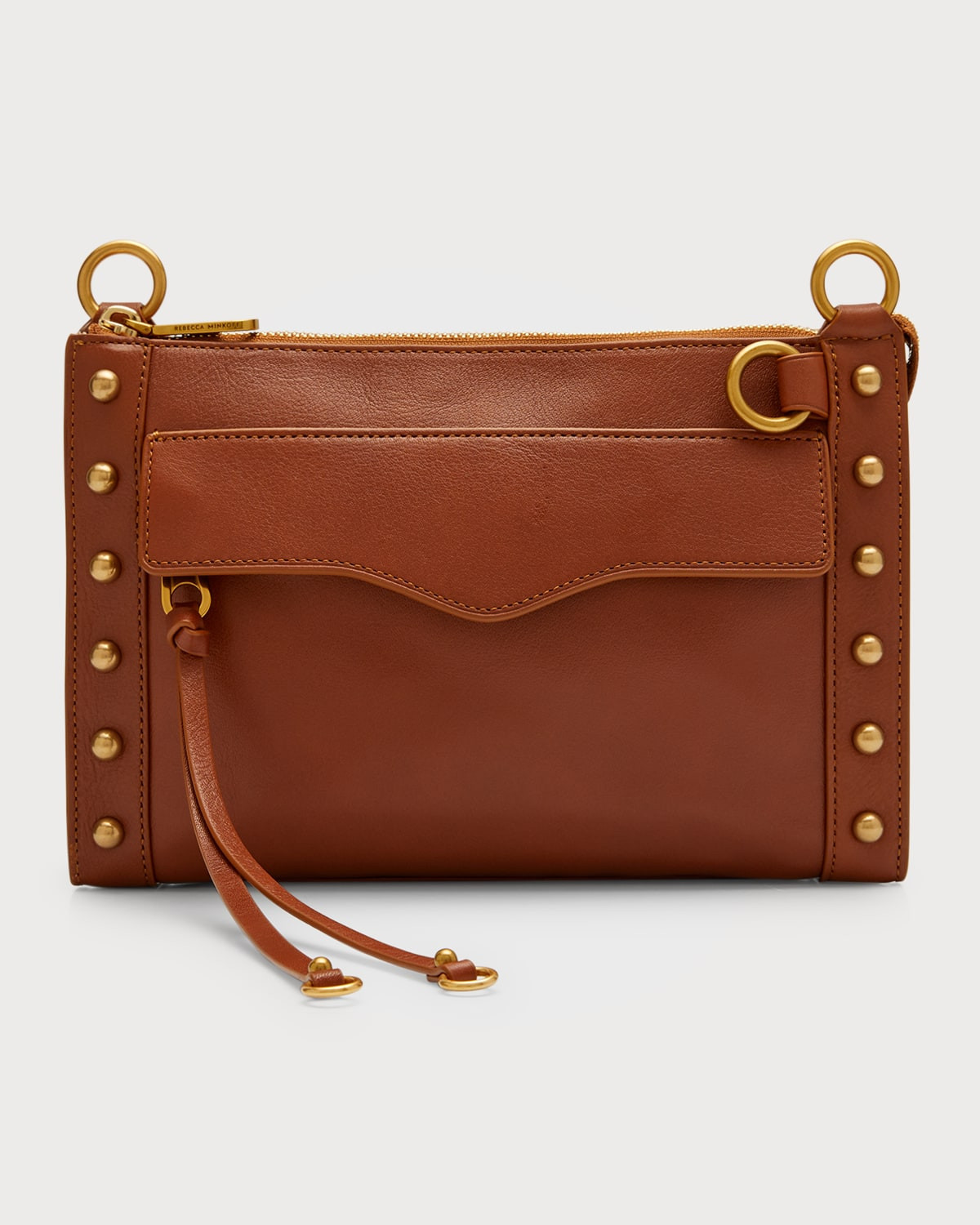 Mab Studded Leather Crossbody Bag | Neiman Marcus