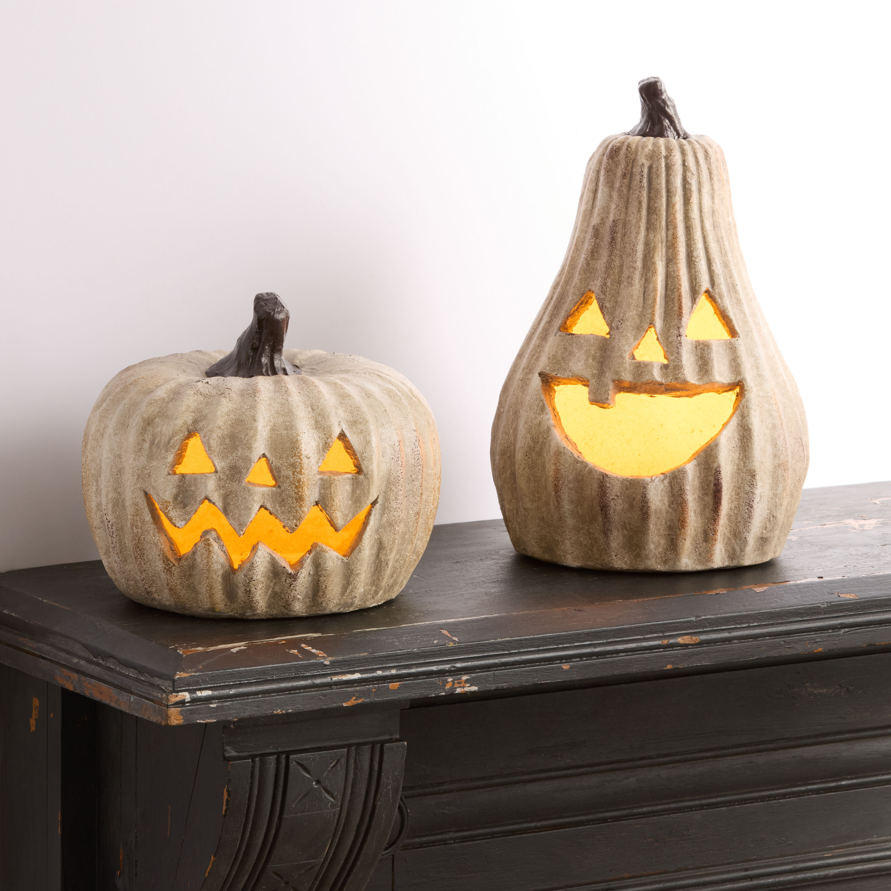 Antiqued Jack-O'-Lantern LED Light Up Decor Collection | World Market