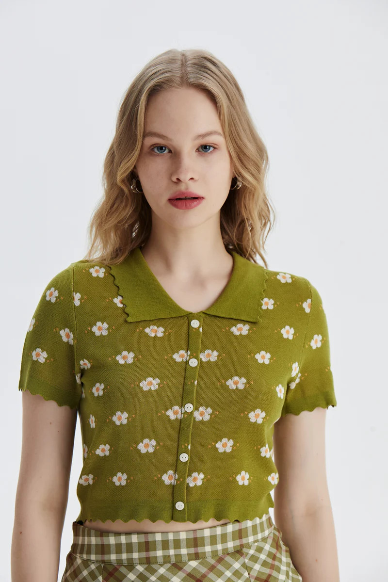 Floral Pattern Top | Cider