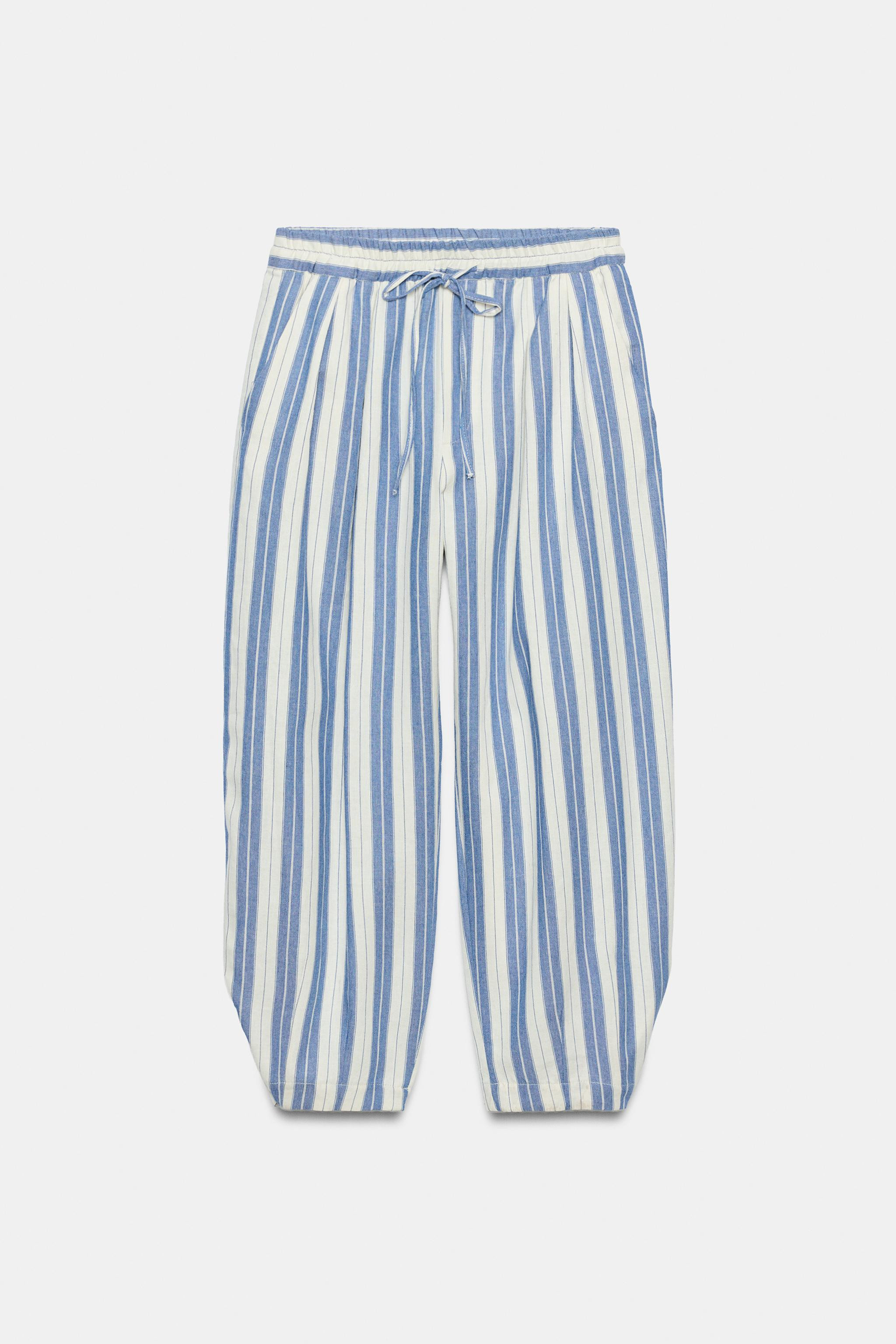 ZW COLLECTION STRIPED PAJAMA PANTS | Zara US