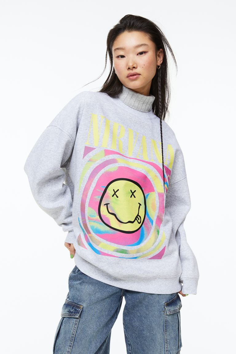 Oversized Printed Sweatshirt | H&M (US + CA)