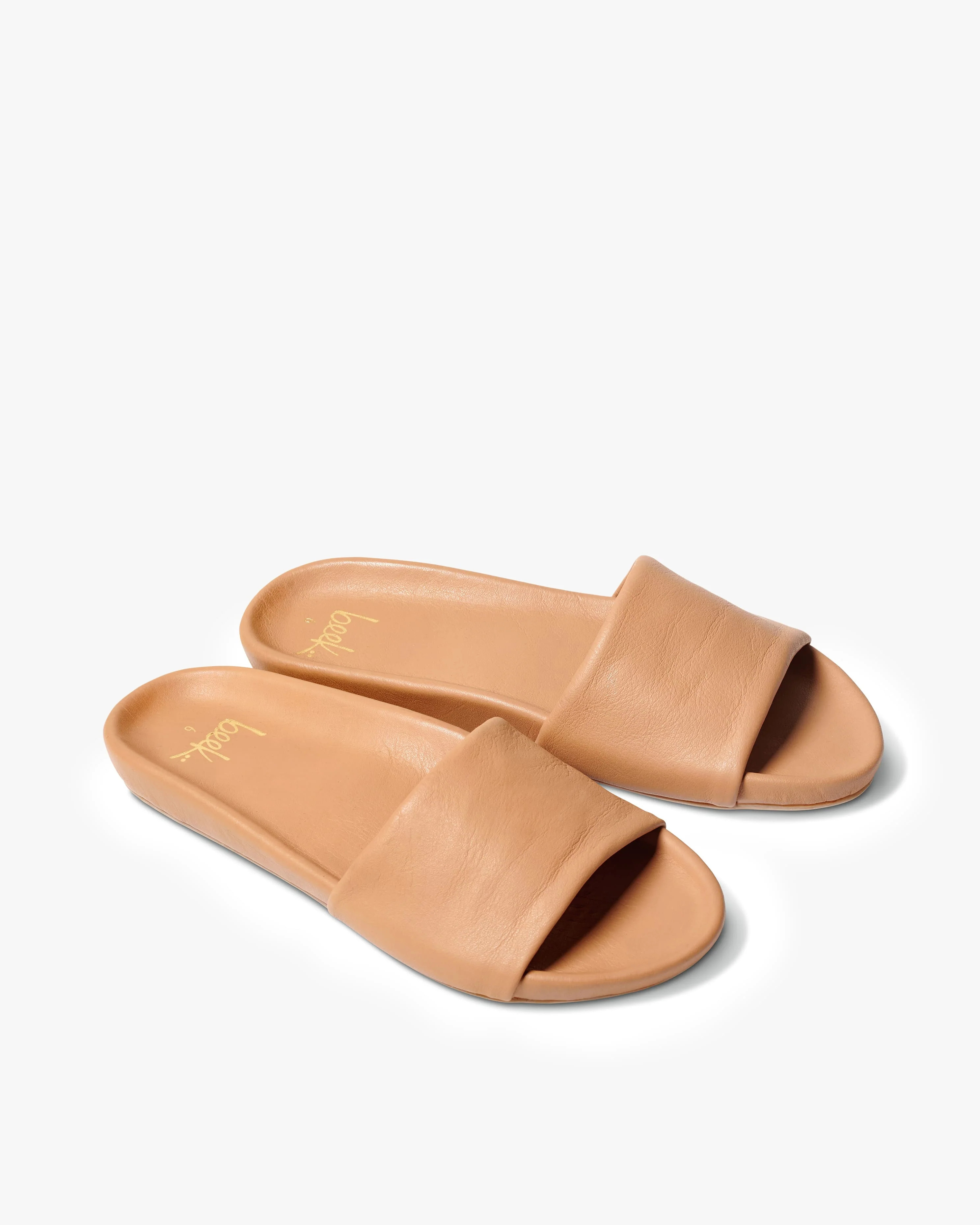Gallito Leather Slide Sandal - Honey | beek | beek