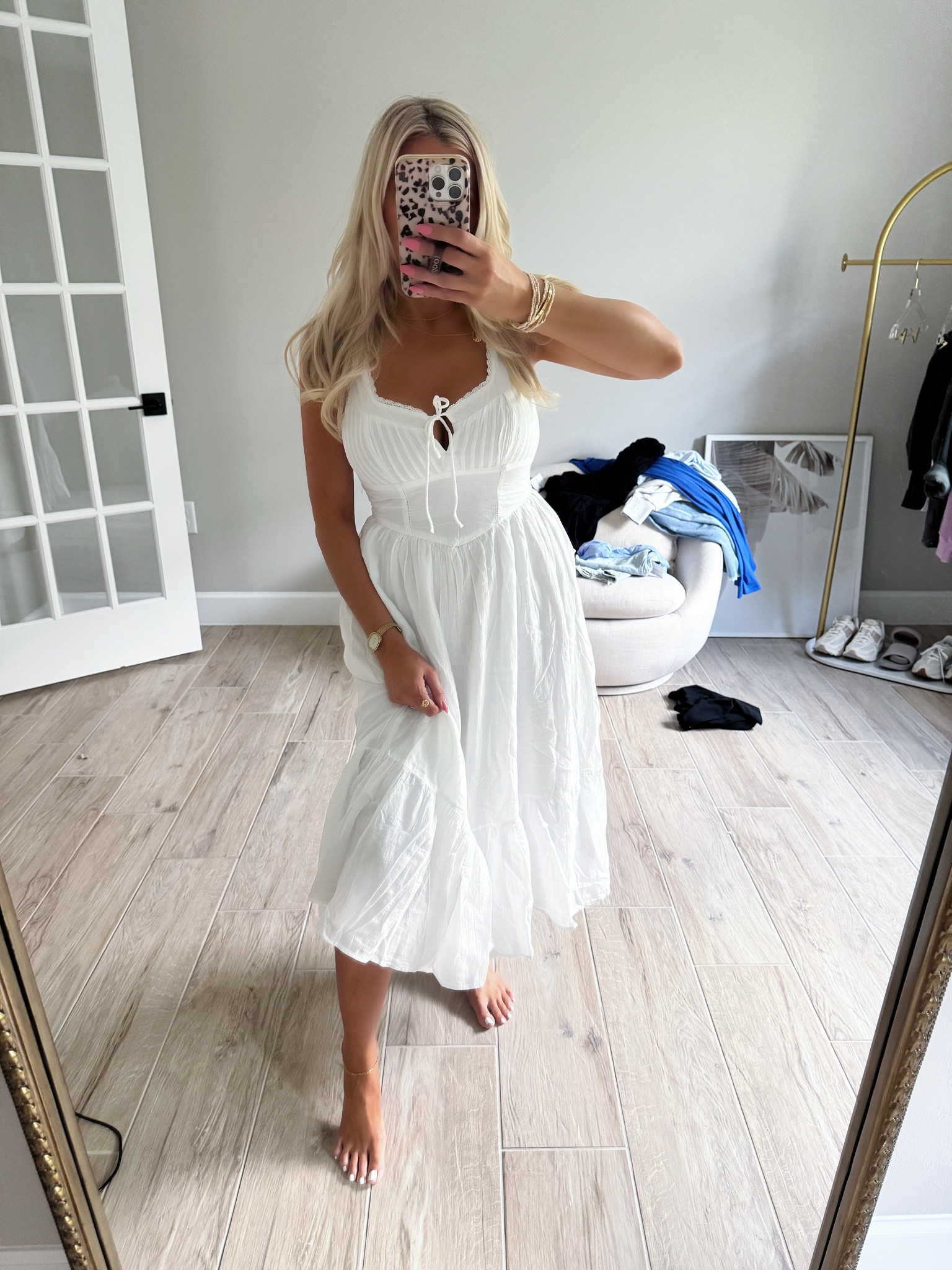 Cutest summer dress from aerie that would be perfect for beach photos too! I did a size small regular:) 

#LTKFindsUnder50 #LTKFindsUnder100 #LTKStyleTip