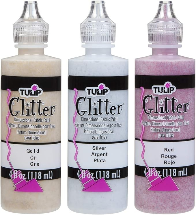 Tulip Dimensional Paint Kits 42186 Dfpt Multi 4Oz Slick 3Pk-Festive, As Detailed, 3 Count | Amazon (US)