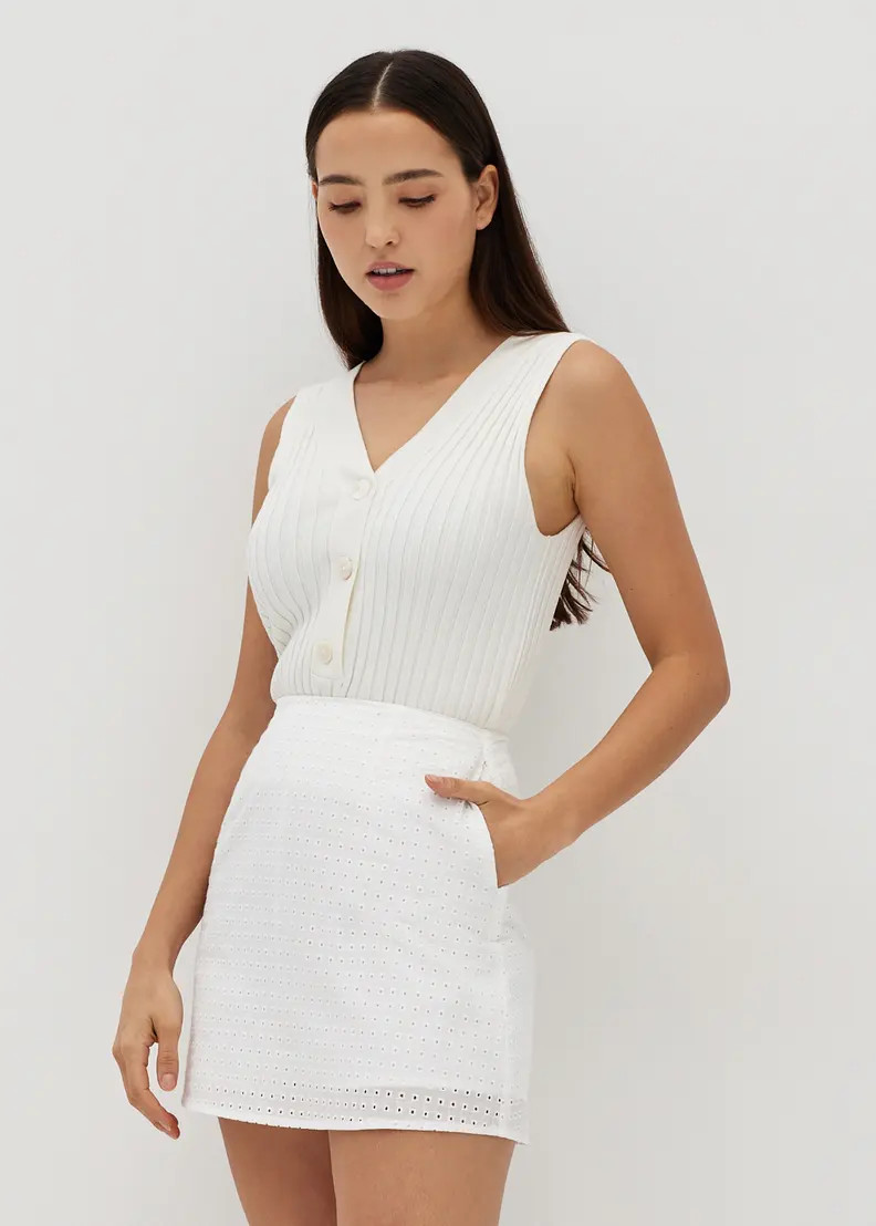 Adaley Broderie Skort | Love, Bonito USA