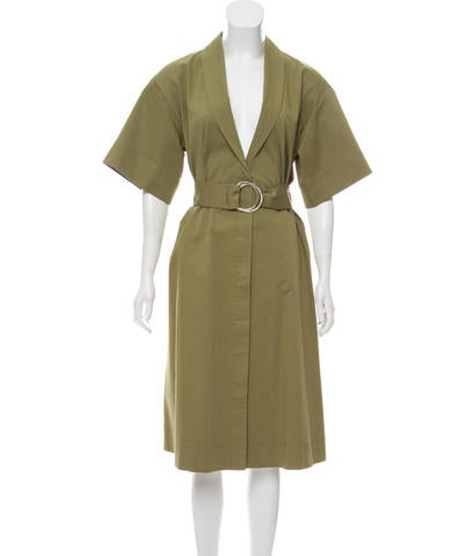 Becken Tied Wrap Dress w/ Tags Olive Becken Tied Wrap Dress w/ Tags | The RealReal
