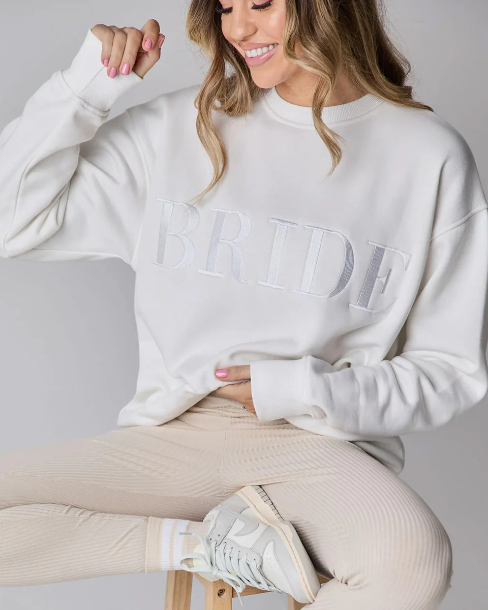 Bride Statement Sweatshirt - White | Six Stories