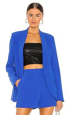 Amanda Uprichard Jane Blazer in Cobalt from Revolve.com | Revolve Clothing (Global)