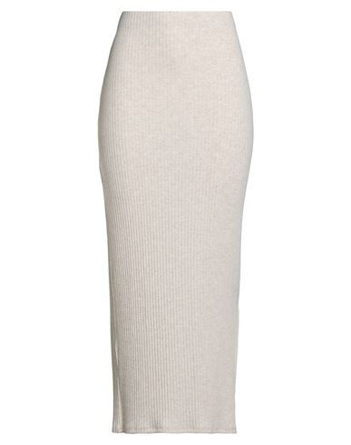 Only Woman Maxi skirt Beige Size M Polyester, Viscose, Elastane | YOOX (US)