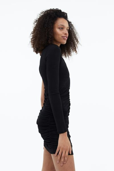 Gathered one-shoulder dress | H&M (UK, MY, IN, SG, PH, TW, HK)