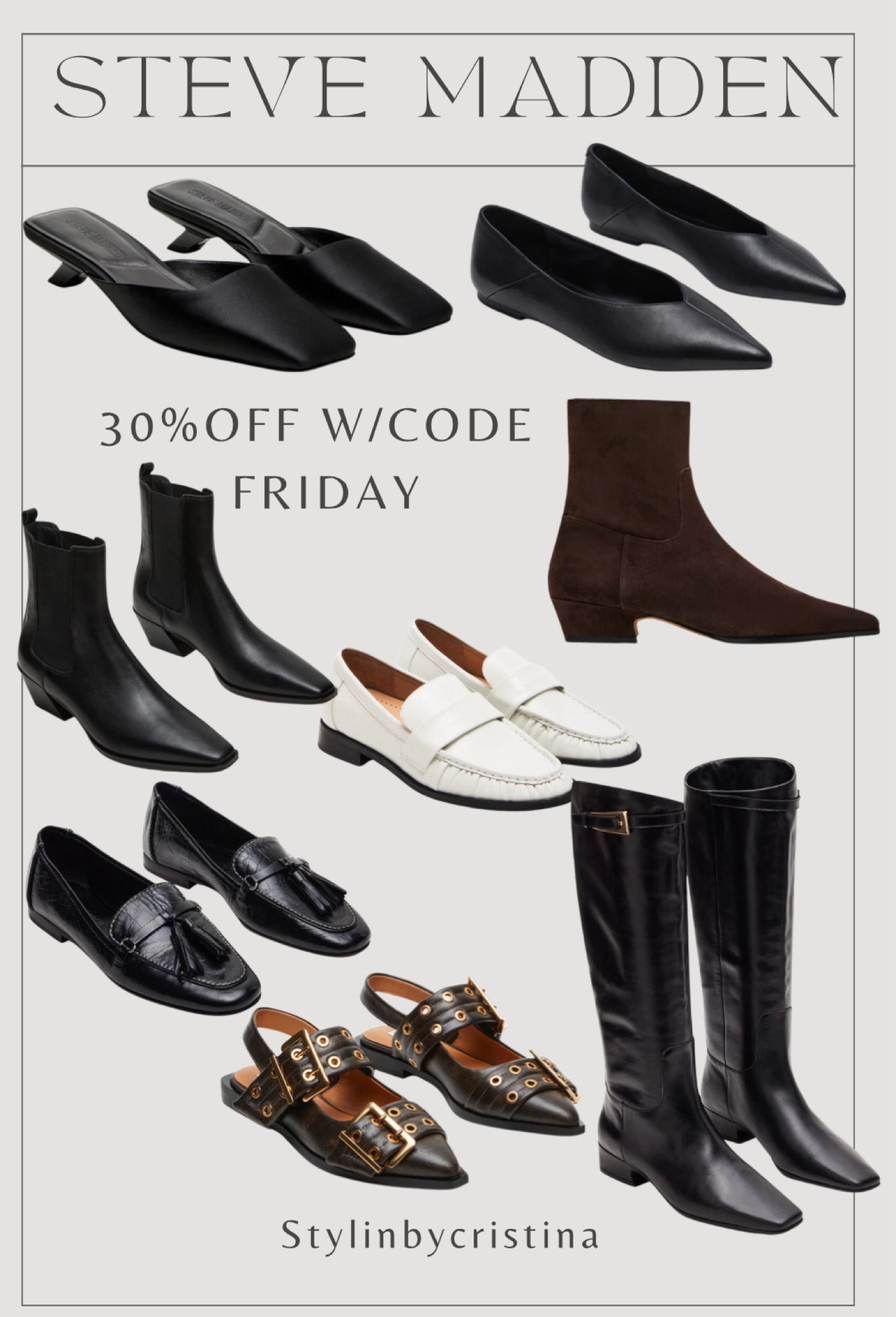 Steve Madden Black Friday sale! 30% off! Great sale!!

#LTKShoeCrush #LTKCyberWeek #LTKSaleAlert