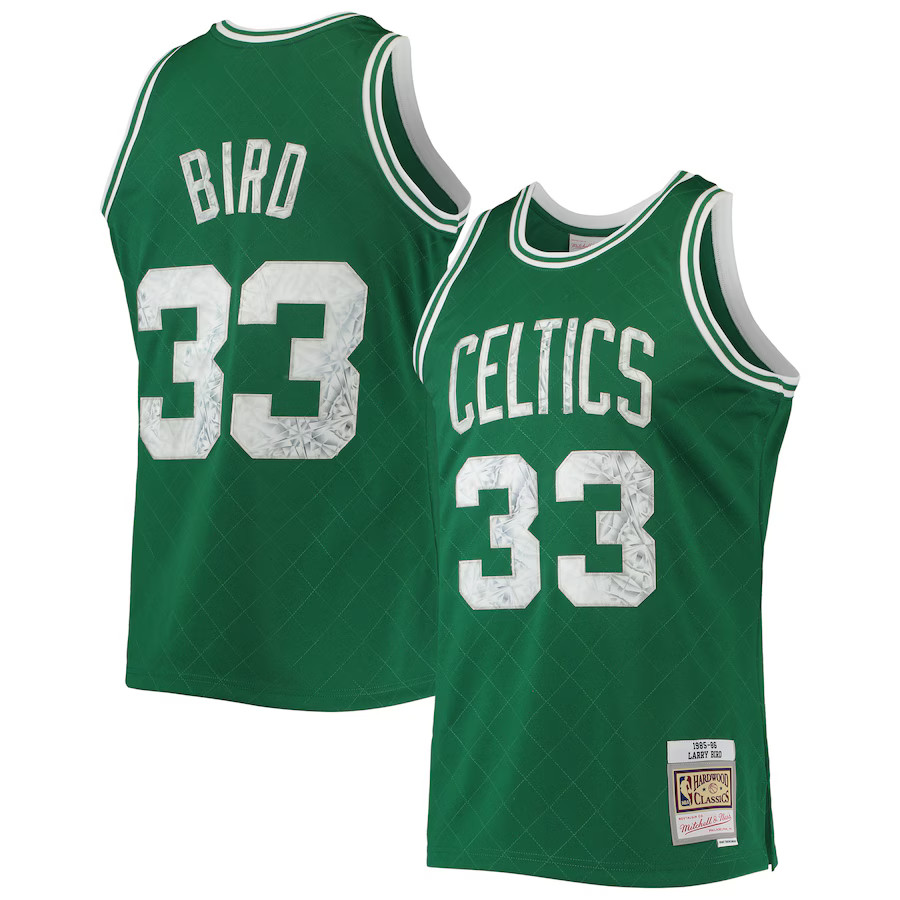 Larry Bird Boston Celtics Mitchell & Ness 1996-97 Hardwood Classics NBA 75th Anniversary Diamond ... | Fanatics