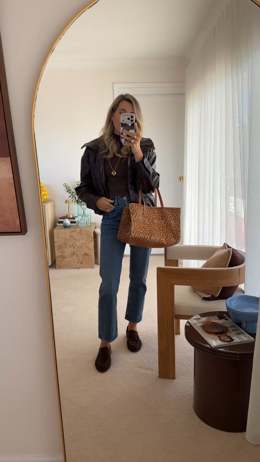 Friday morning outfit, just came back from my daughter’s school event for Mother’s Day 

Knit tee size AU 10 Calli / THE ICONIC
Jeans size 26 Agolde
Bomber jacket size S Zara
Loafers size 9.5 Bared
Bag Strandbags
Jewelleries Gimme / Fairley / Witchery

#LTKSeasonal #LTKMothersDay #LTKootd