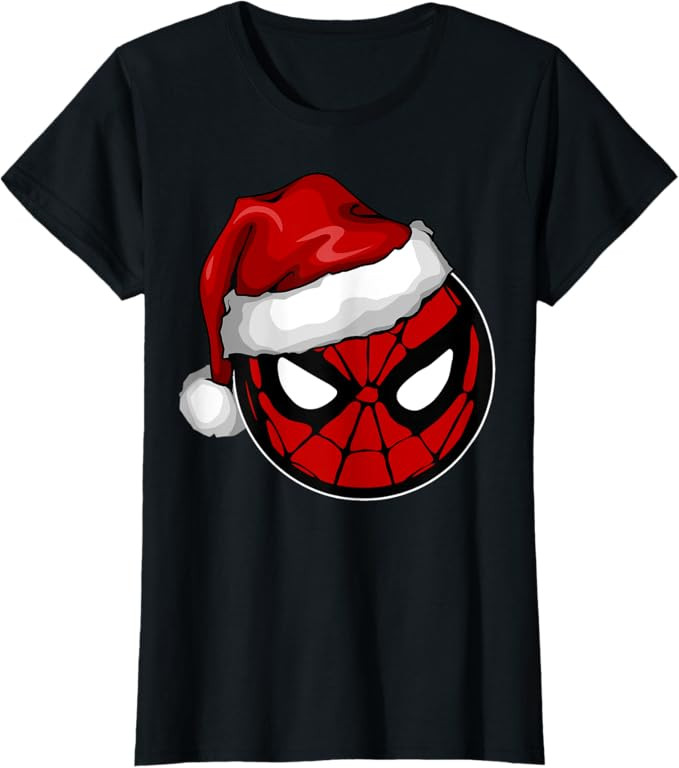 Marvel Christmas Spider-Man Santa Hat T-Shirt | Amazon (US)
