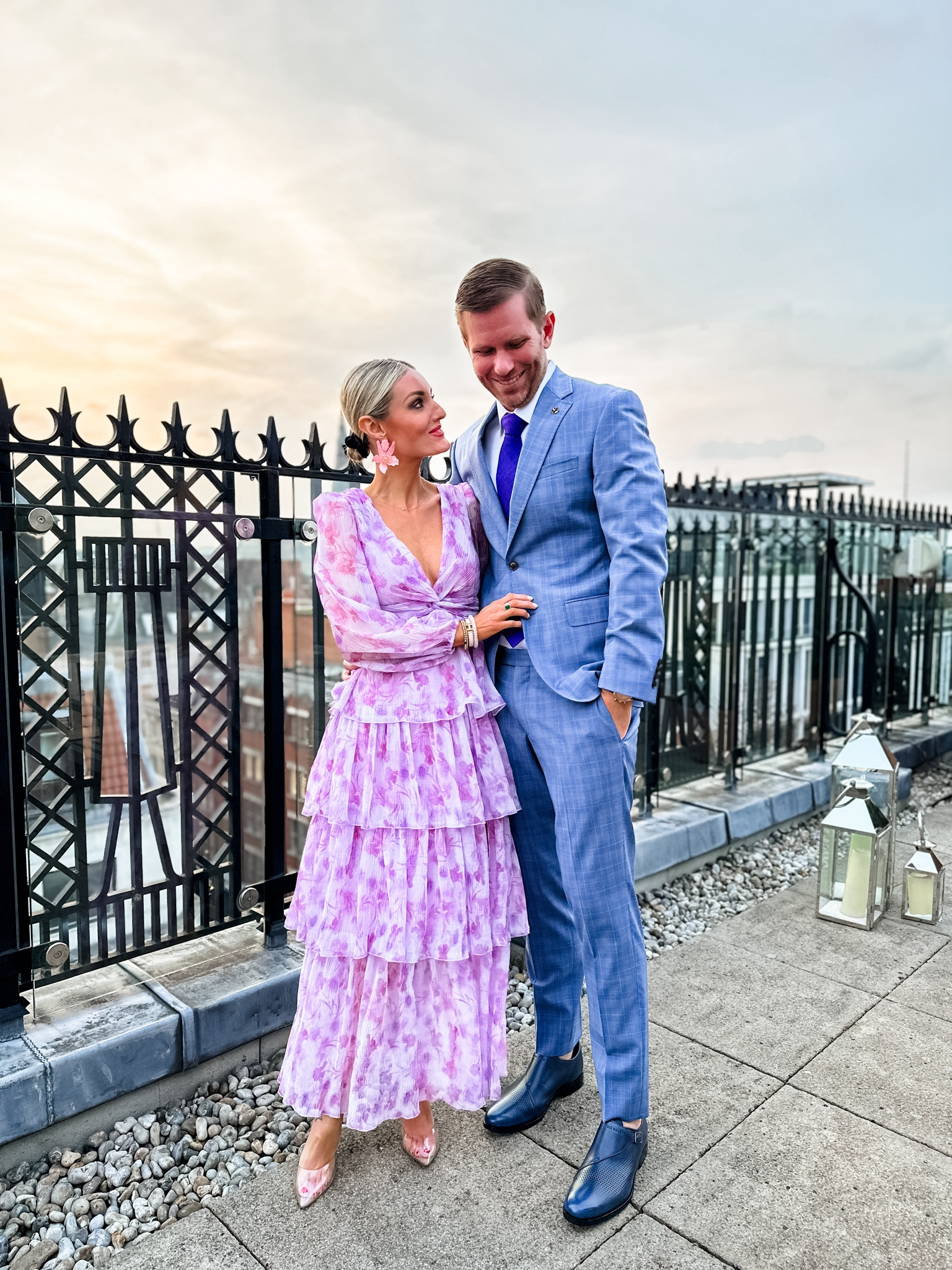 tiered long sleeve dress Ruffle Maxi Model is wearing a size small YANHAIGONG Summer Saving!Floral Tiered Dresses