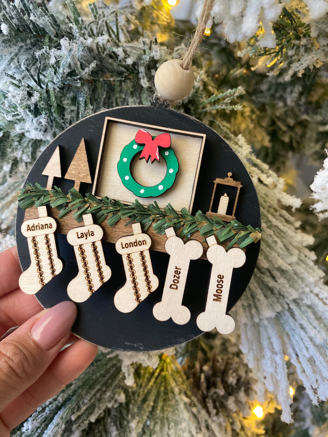 Personalized Family and Pet Ornament, Family Christmas Ornament, Personalized Christmas Ornament,... | Etsy (US)