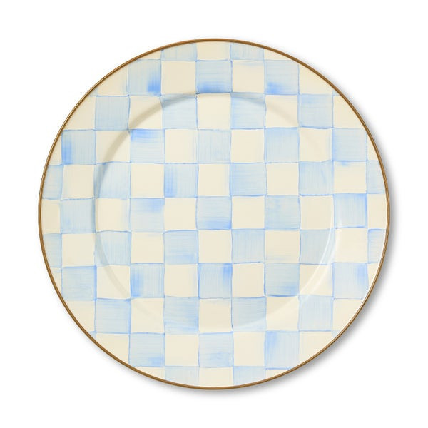 MacKenzie-Childs Sky Check Charger/Plate | MacKenzie-Childs