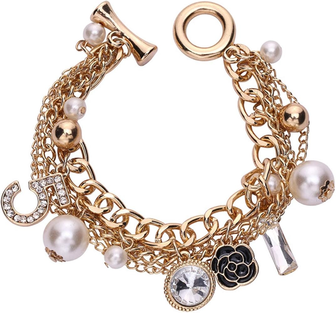 Glamtune Celebrity Design Inspired Gift Inspired Charm Lucky Bracelet Chain for Women | Amazon (US)