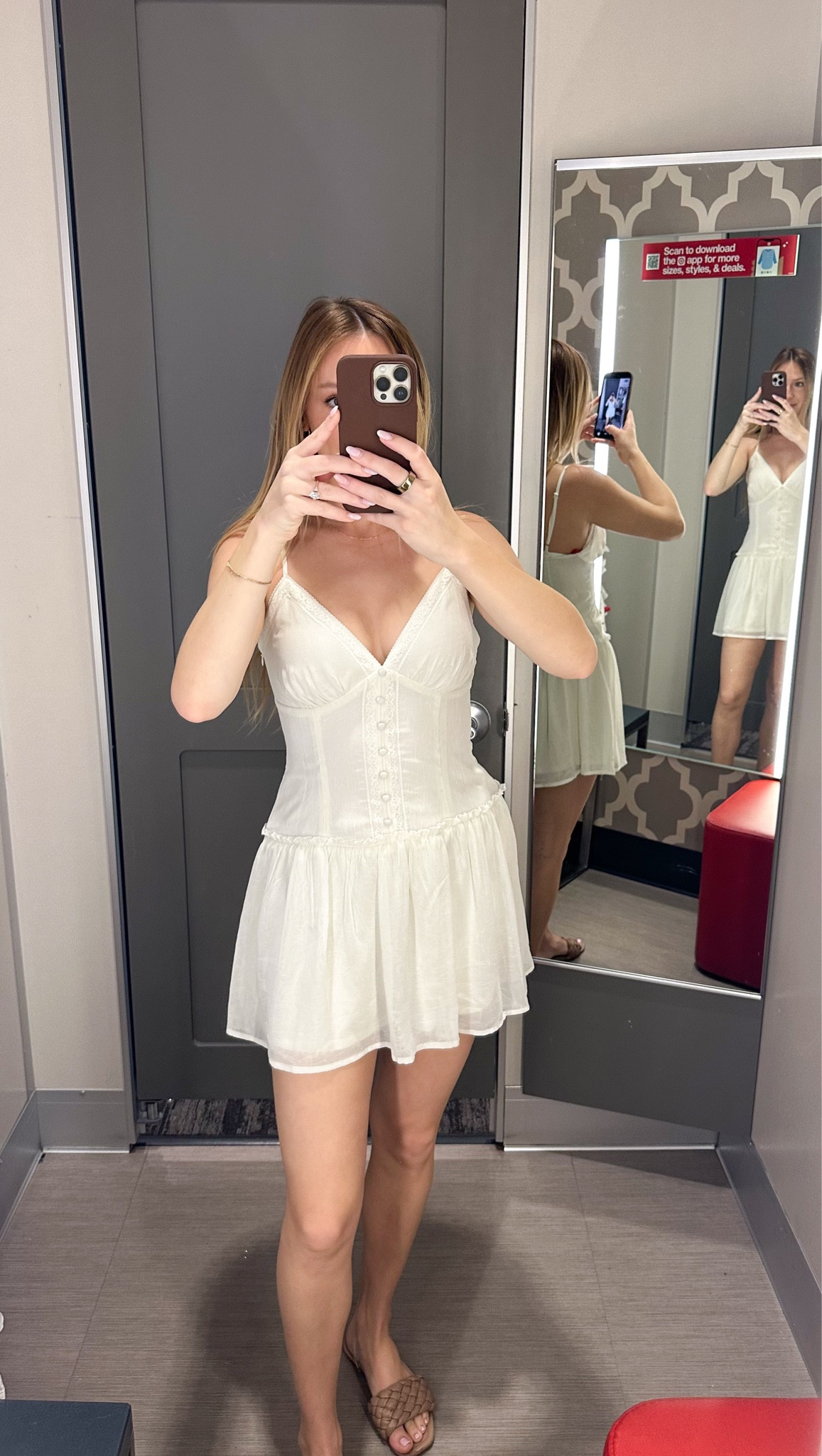 This Target drop waist mini dress is now online! So cute for a bachelorette party🤍💍 

#LTKTravel #LTKWedding