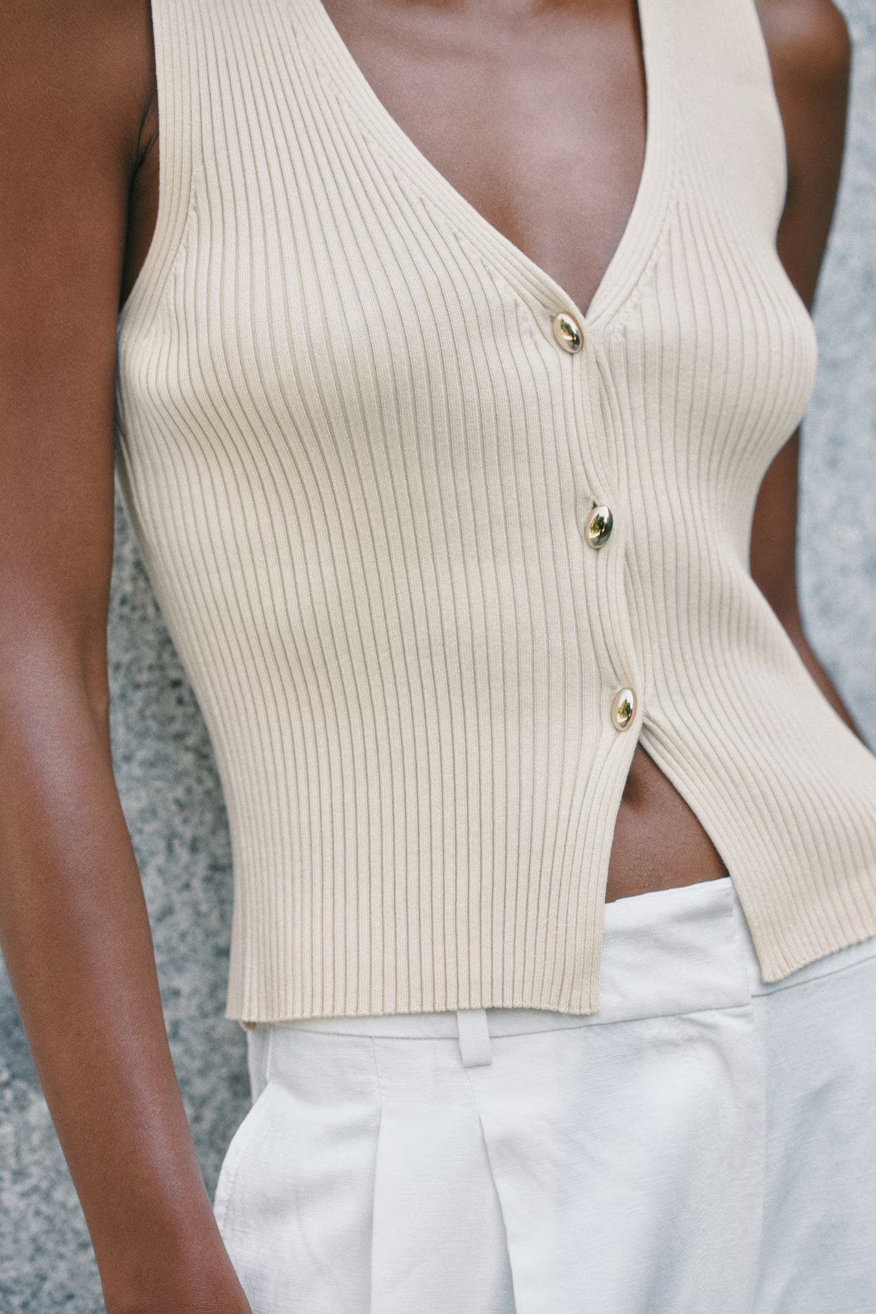 Rib-Knit Vest | H&M (US + CA)