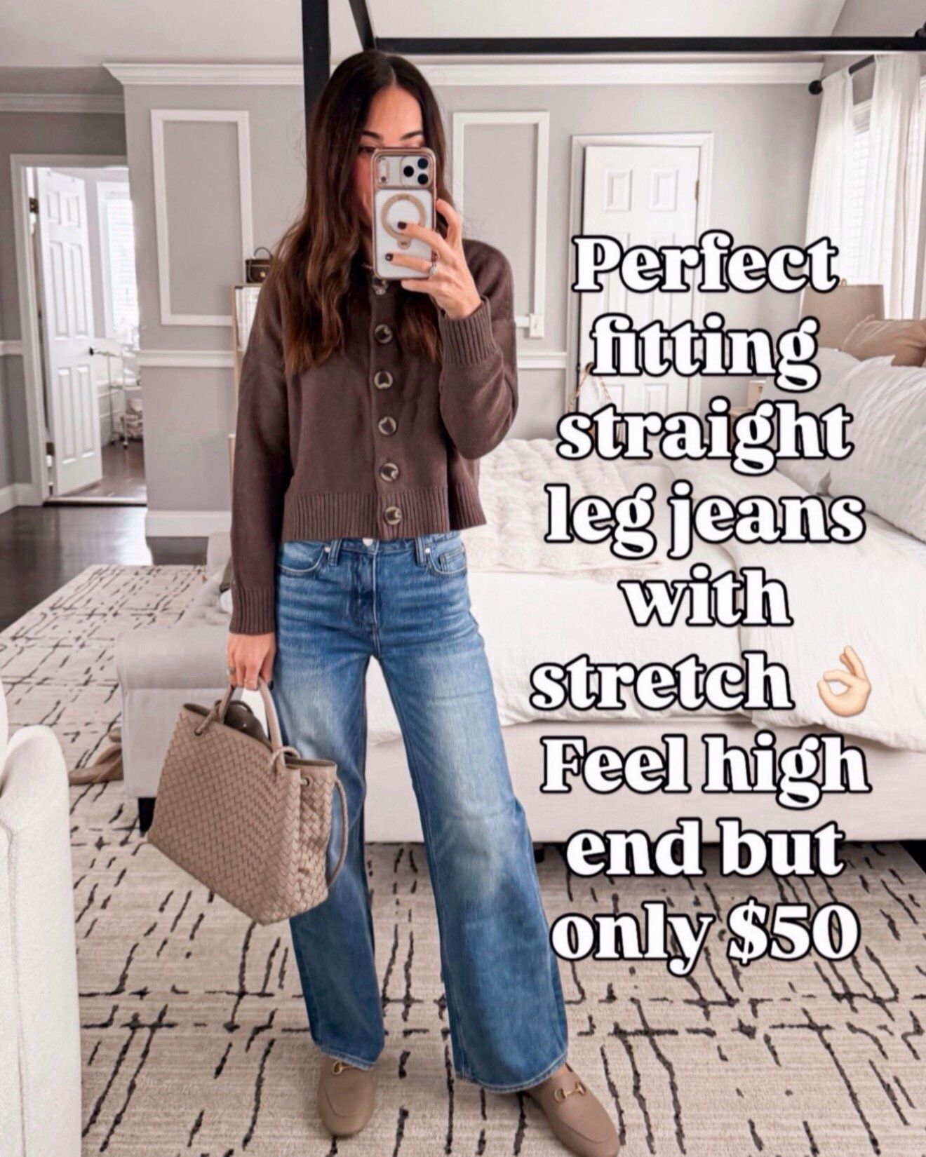 Perfect fitting straight-leg jeans with stretch — only $50 🤍

#LTKSeasonal #LTKOver40 #LTKootd