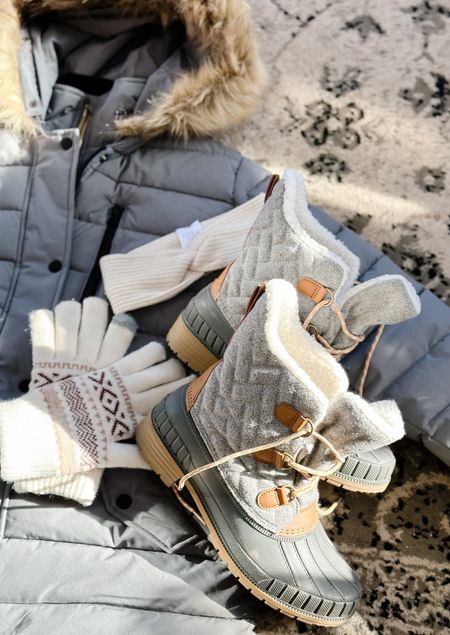 Getting outside this winter no matter what 💪🏽 thanks to @walmartfashion I can do it on a budget - and found the cutest things! #ad Also linking the sneakers & legging I love & use often - all from @walmart 🤍 

#LTKSeasonal #LTKshoecrush #LTKunder50